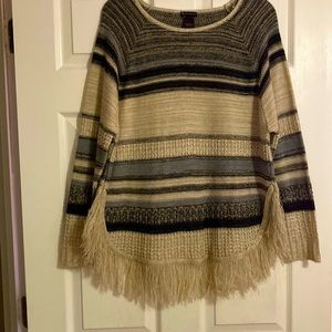 Fringed sweater